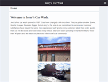 Tablet Screenshot of jerryscarwash.com